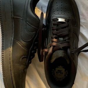 Women’s Nike Black Air force’s size 9